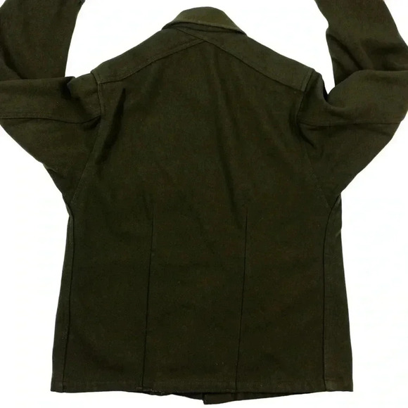 Vintage military green button front shacket - Picture 2 of 5